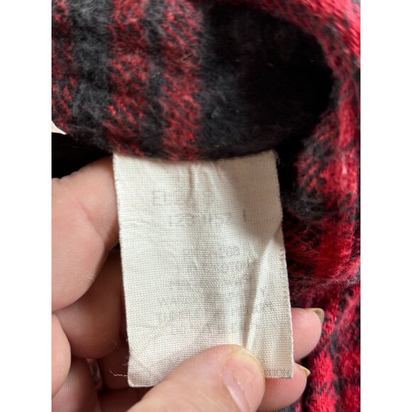 WearGuard Flannel Jacket Shacket Red & Black Plaid Chores Barn XL Buffalo Check - Picture 5 of 8